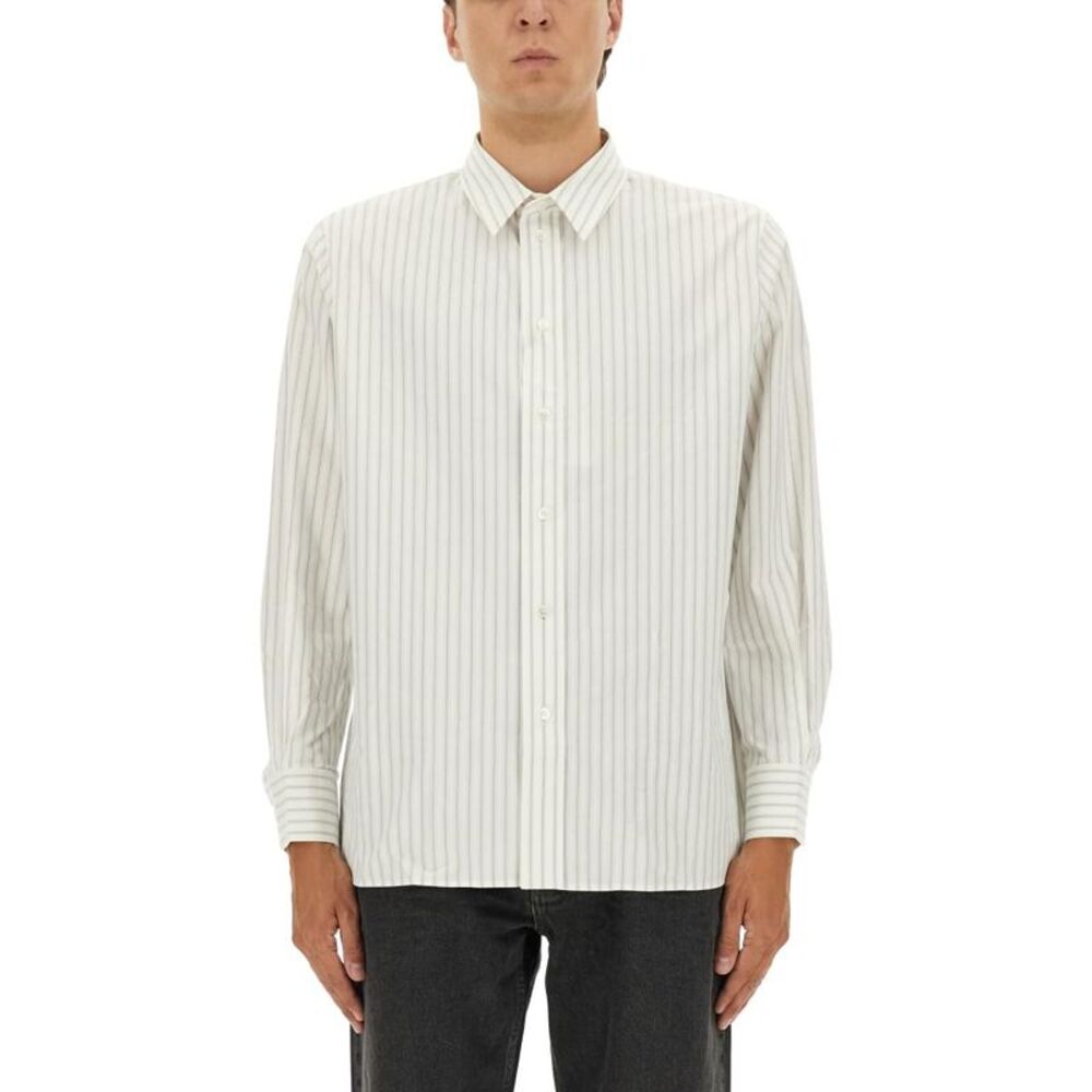Saint Laurent Men Saint Laurent Men Cassandre Striped Shirt